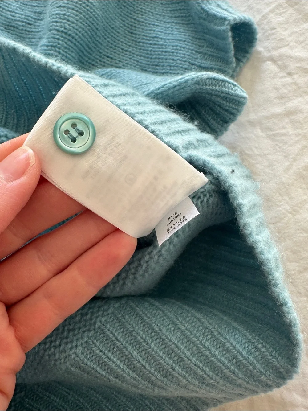 Doen Alesia Cashmere Cardigan ~ Deep Aquamarine